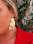 Boucles d'oreilles aztèques dorées
