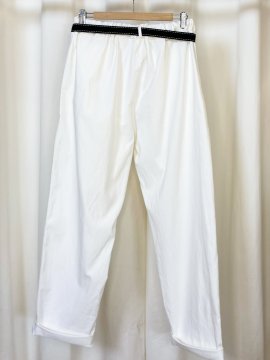 Florence, pantalon Paper bag, coloris blanc, grande taille dos
