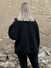 Suzanne, veste effet mouton, coloris noir, grande taille